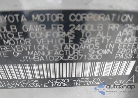 2018 Lexus Is 300 из США, поврежденный, VIN JTHBA1D2XJ5071300